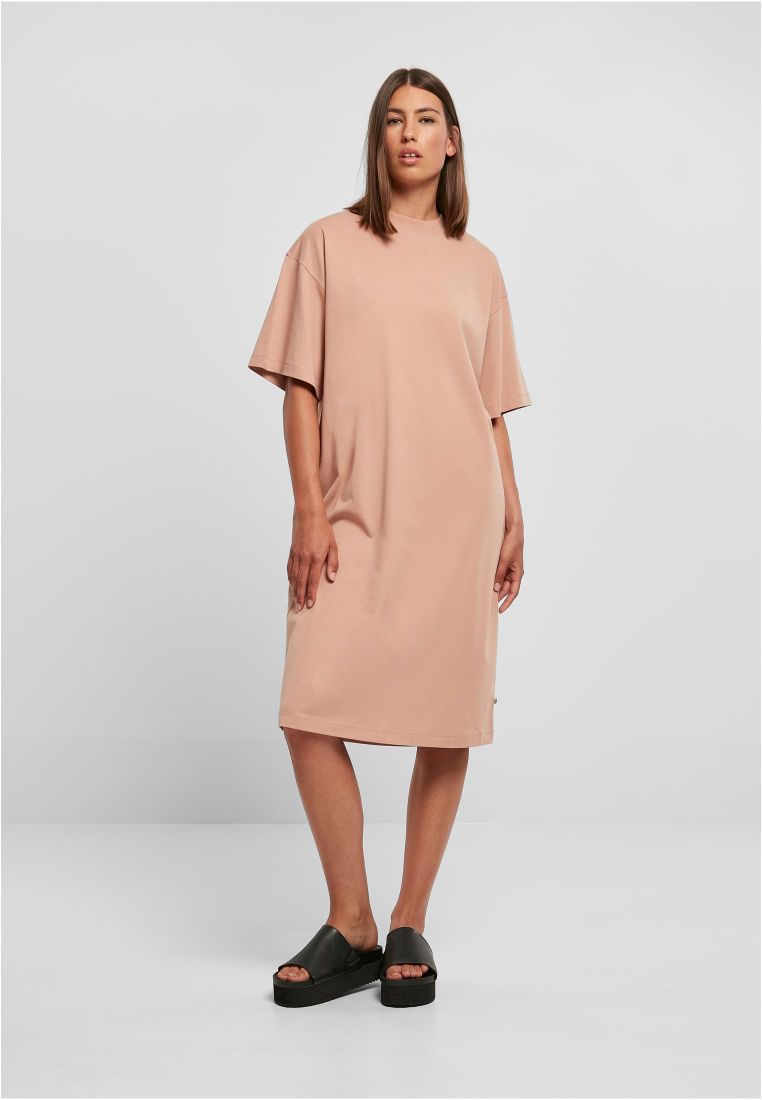 Ladies Organic Long Oversized Tee Dress - Ladies Shorts, Skirts and Dresses - TTUTB4792 - 578