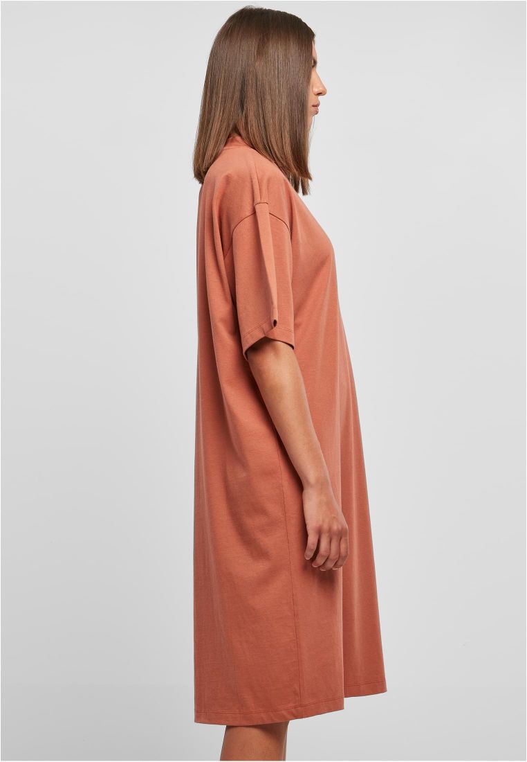 Ladies Organic Long Oversized Tee Dress - Ladies Shorts, Skirts and Dresses - TTUTB4792 - 1117