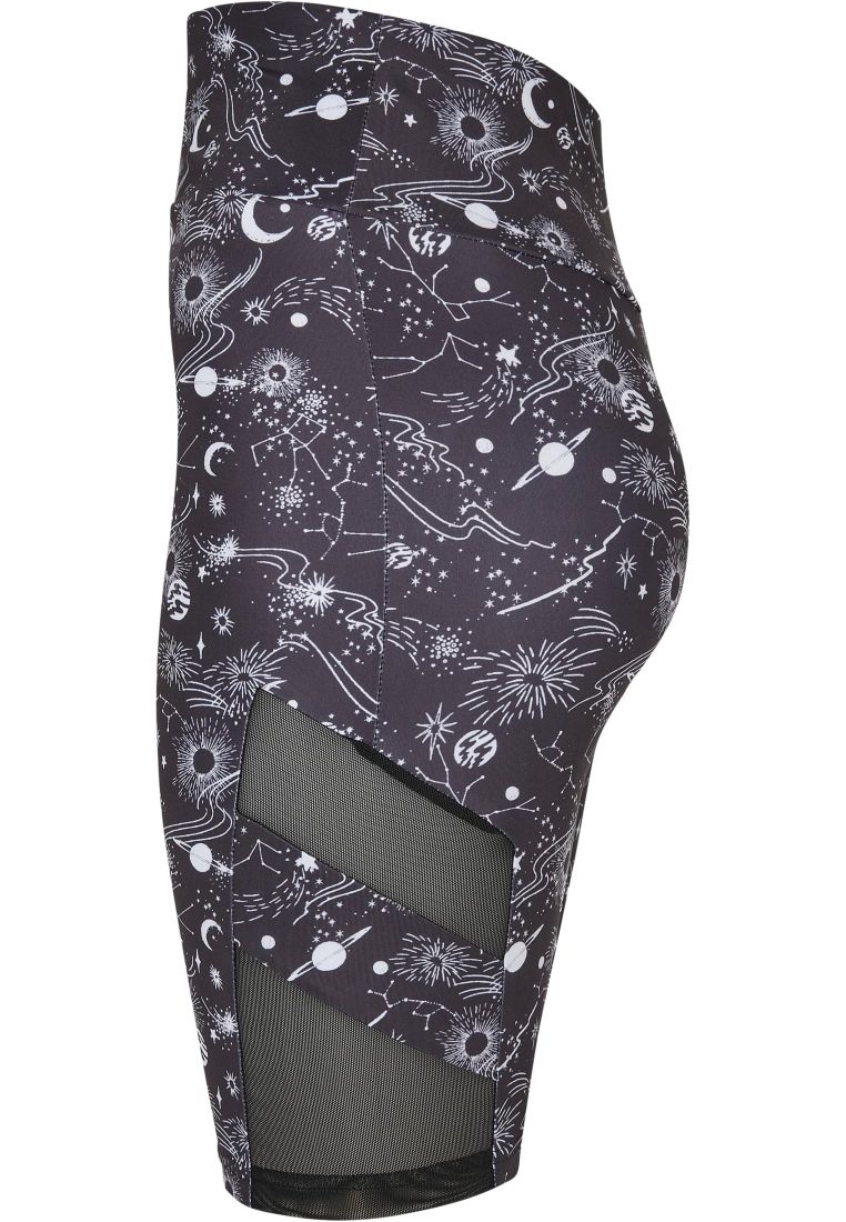 Ladies High Waist Tech Mesh AOP Cycle Sh - Ladies Leggins - TTUTB4794 - 310