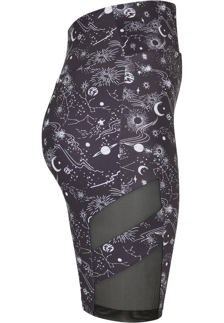 Ladies High Waist Tech Mesh AOP Cycle Sh - Ladies Leggins - TTUTB4794 - 312