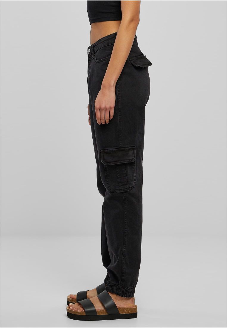 Ladies Organic Stretch Denim Cargo Pants -  - TTUTB4797 - 35
