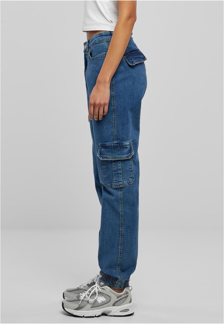 Ladies Organic Stretch Denim Cargo Pants -  - TTUTB4797 - 305