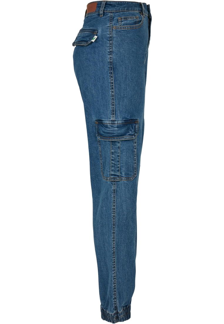 Ladies Organic Stretch Denim Cargo Pants -  - TTUTB4797 - 582