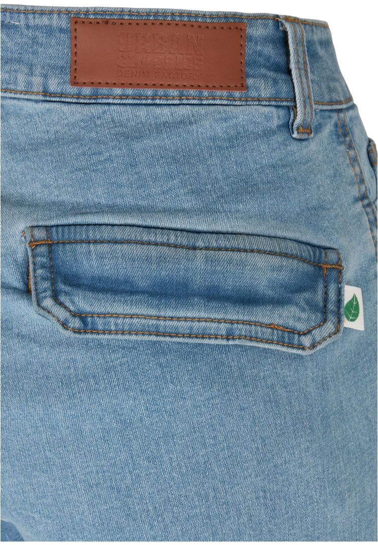 Ladies Organic Stretch Denim Cargo Pants -  - TTUTB4797 - 314