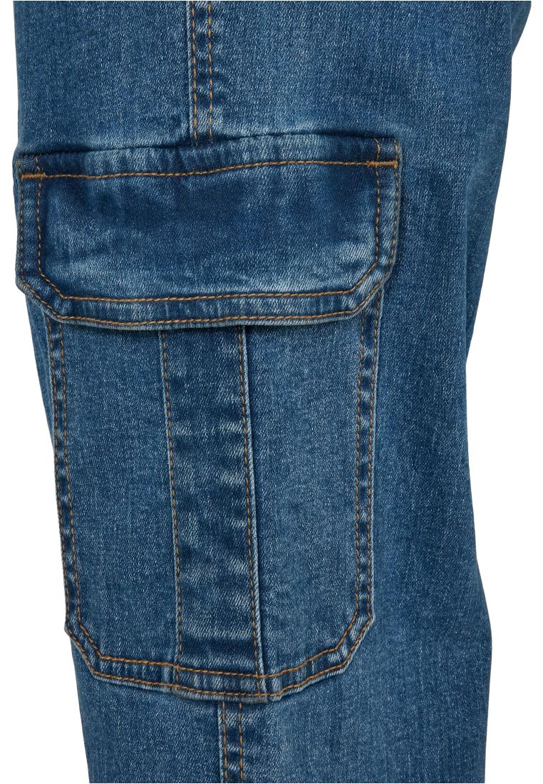 Ladies Organic Stretch Denim Cargo Pants -  - TTUTB4797 - 585