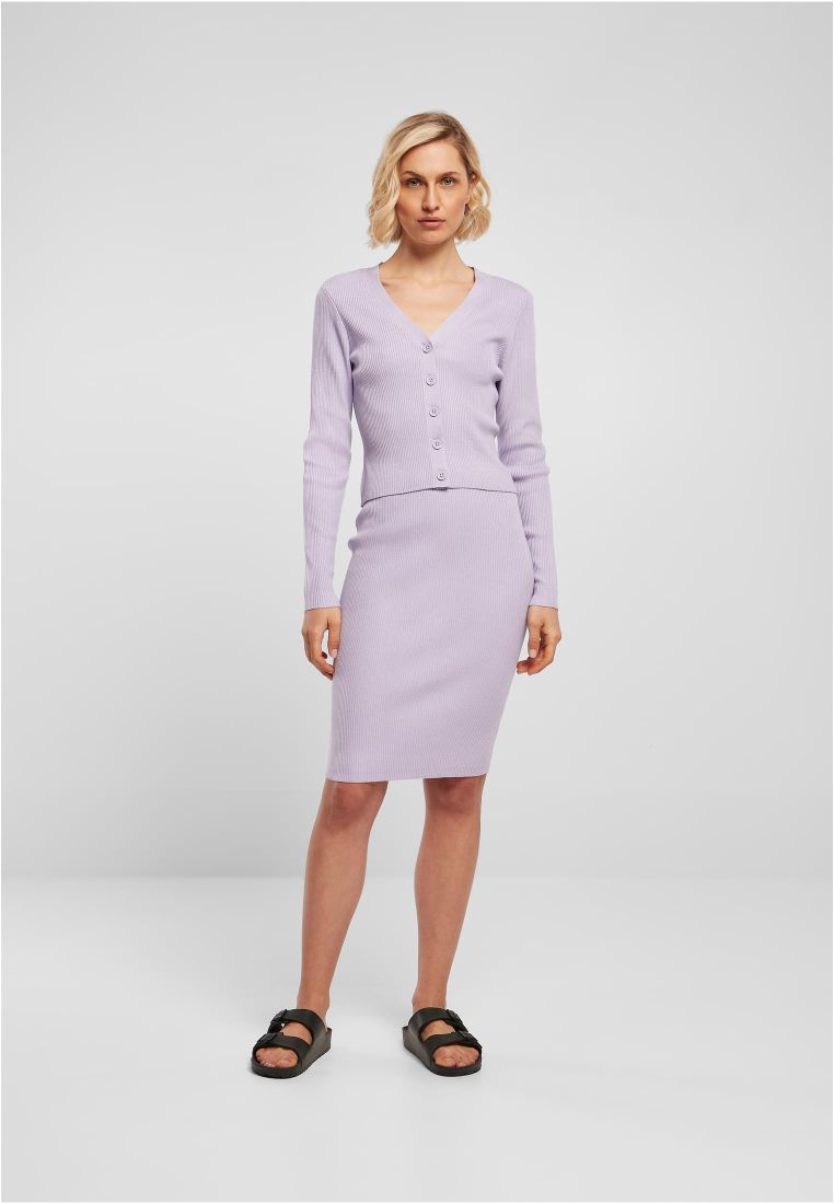 Ladies Short Rib Knit Cardigan - - TTUTB4806 - 7