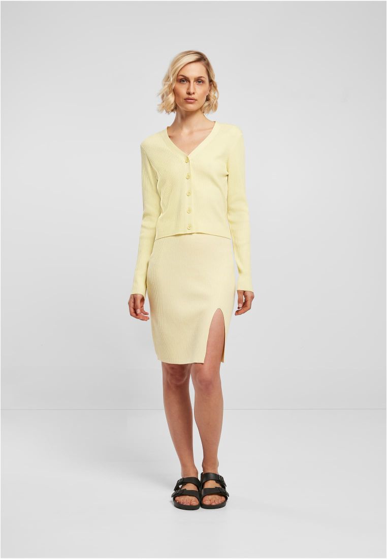 Ladies Short Rib Knit Cardigan - - TTUTB4806 - 848