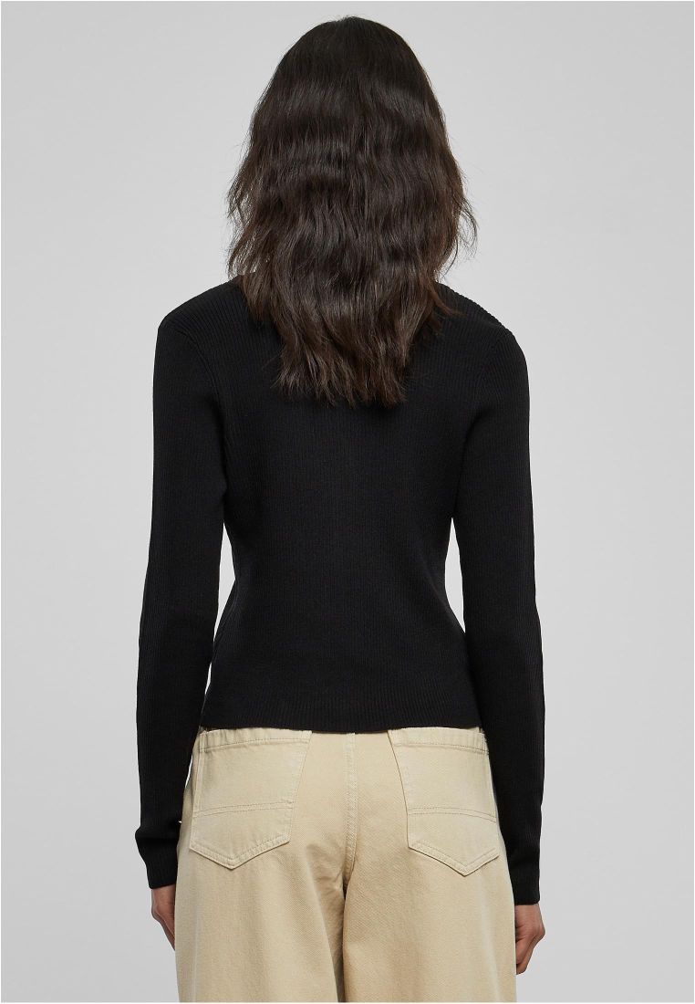 Ladies Short Rib Knit Cardigan - - TTUTB4806 - 36