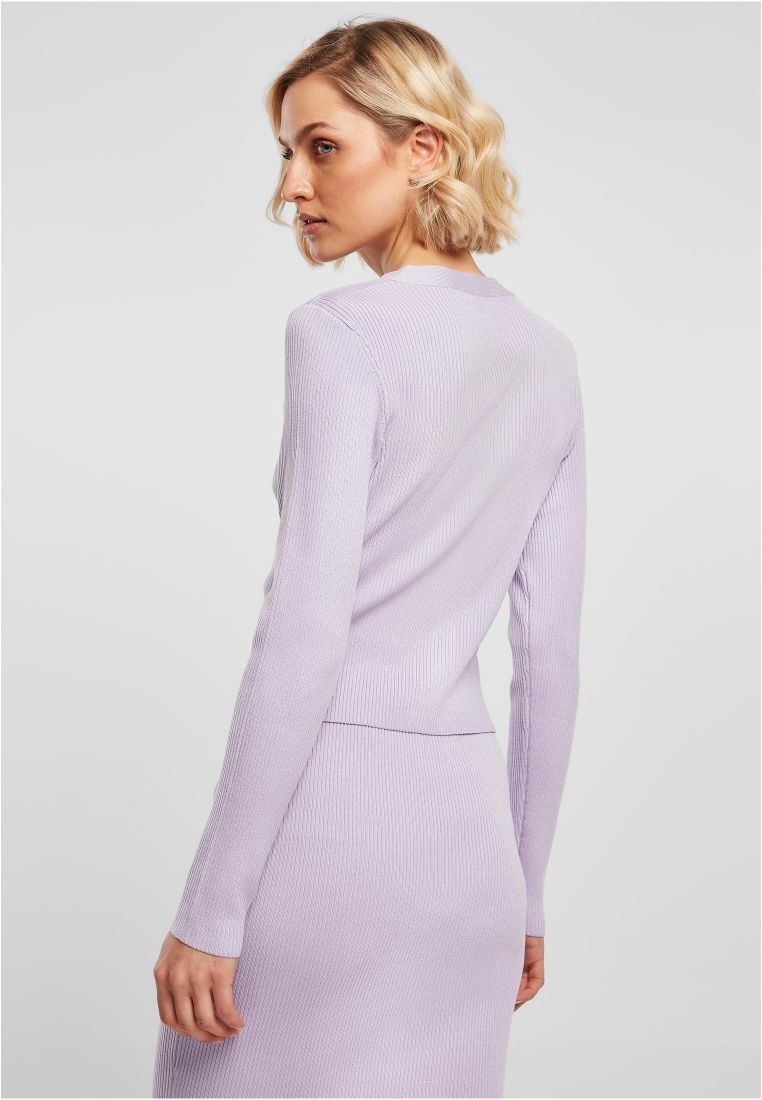 Ladies Short Rib Knit Cardigan - - TTUTB4806 - 5