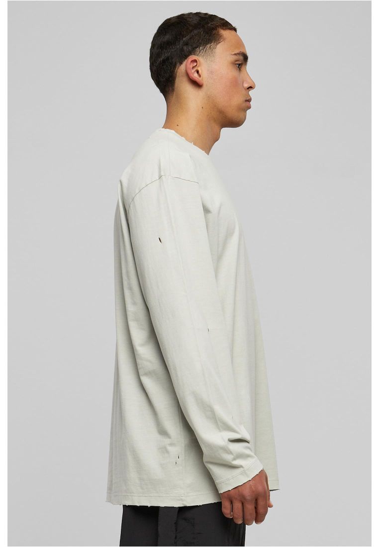 Oversized Distressed Longsleeve - Miesten Collegepaidat - TTUTB4968 - 277