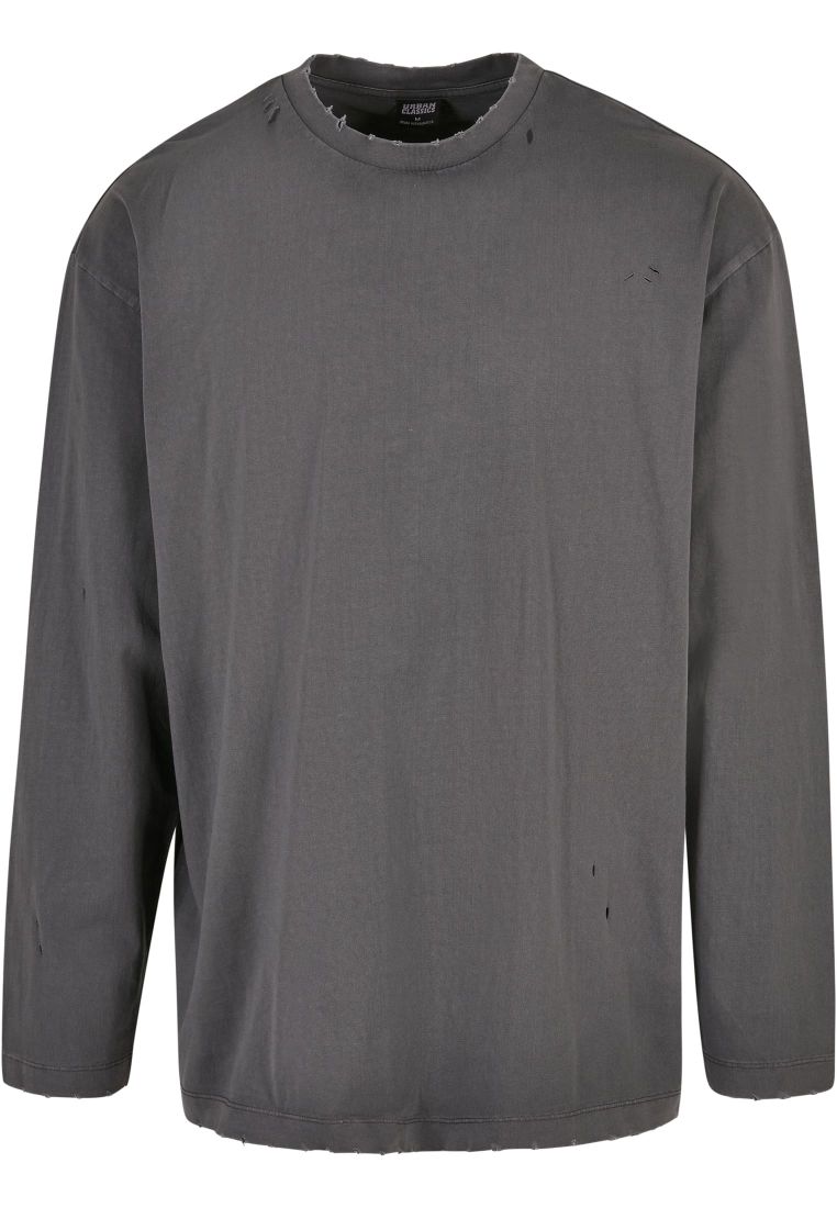 Oversized Distressed Longsleeve - Miesten Collegepaidat - TTUTB4968 - 8