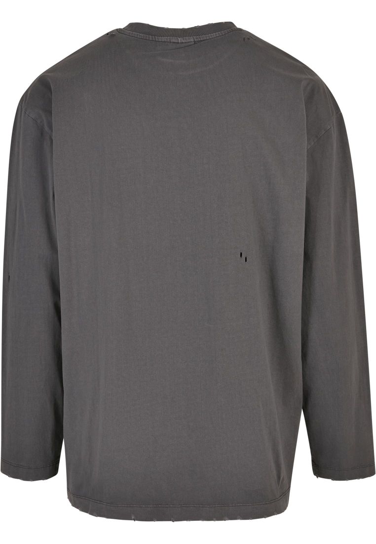 Oversized Distressed Longsleeve - Miesten Collegepaidat - TTUTB4968 - 9