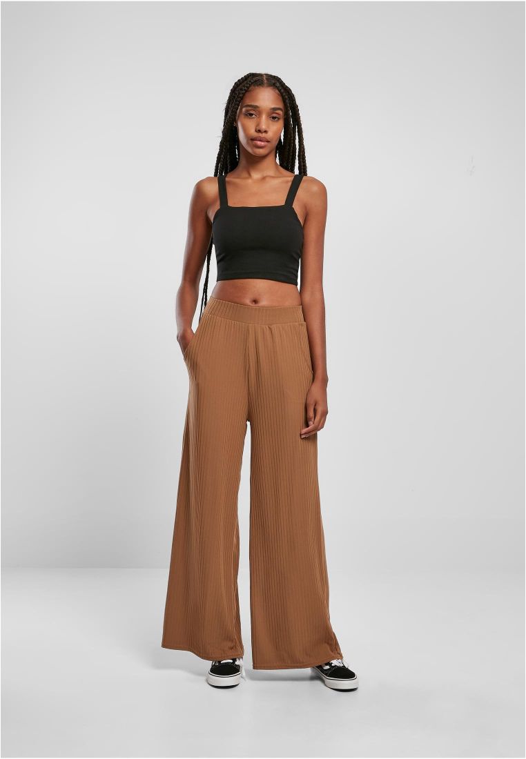 Ladies Rib Jersey Wide Leg Pants - Ladies Pants - TTUTB5029 - 308