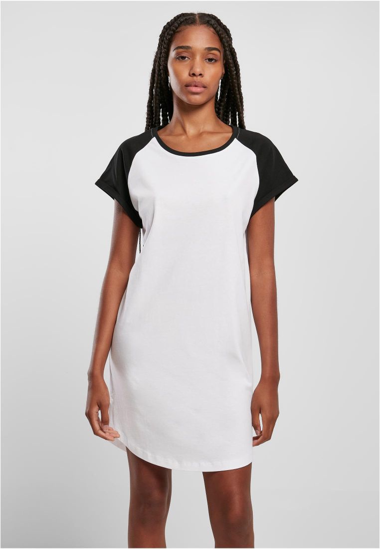 Ladies Contrast Raglan Tee Dress - Ladies Shorts, Skirts and Dresses - TTUTB5030 - 301