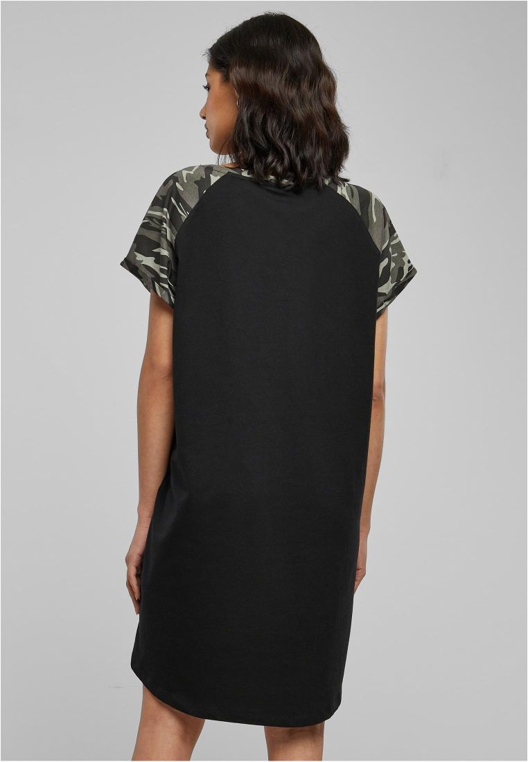 Ladies Contrast Raglan Tee Dress - Naisten Shortsit, Hameet ja Mekot - TTUTB5030 - 576