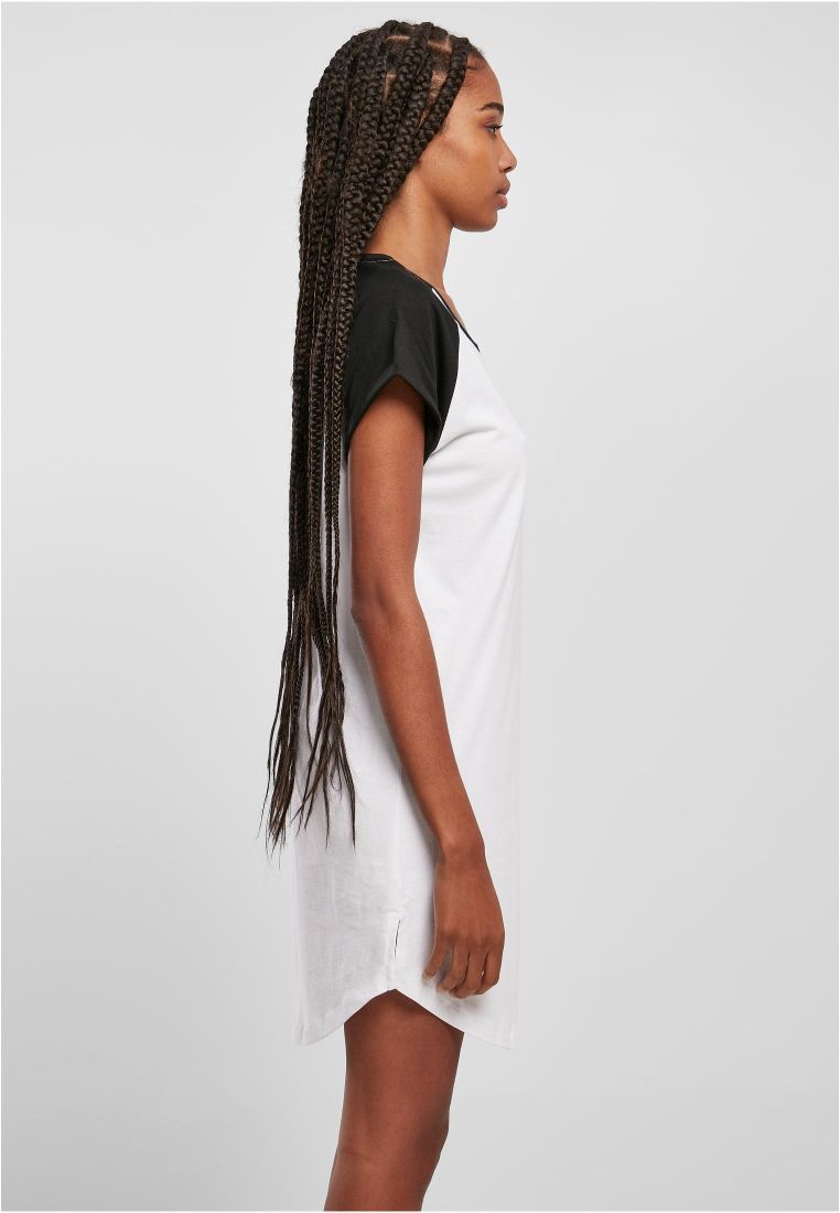 Ladies Contrast Raglan Tee Dress - Naisten Shortsit, Hameet ja Mekot - TTUTB5030 - 307