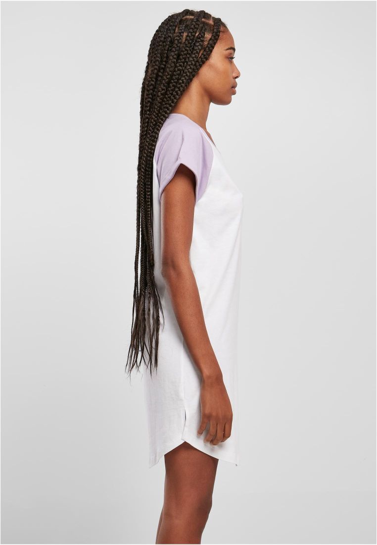 Ladies Contrast Raglan Tee Dress - Naisten Shortsit, Hameet ja Mekot - TTUTB5030 - 1117