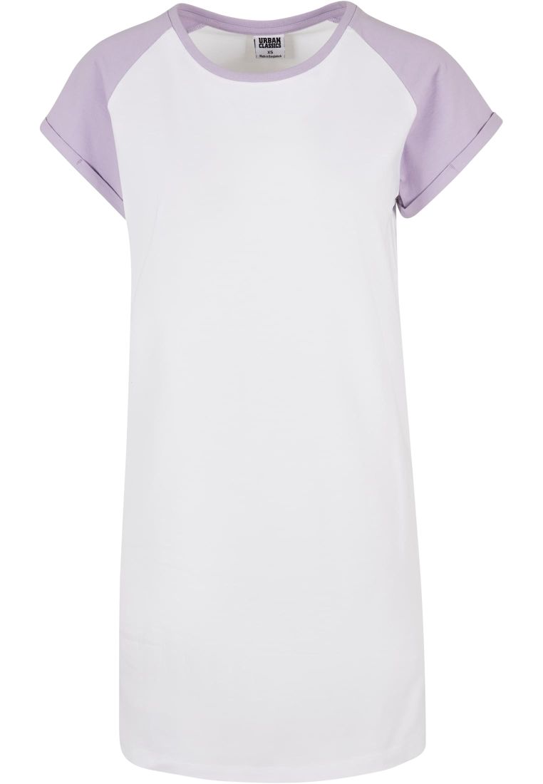 Ladies Contrast Raglan Tee Dress - Naisten Shortsit, Hameet ja Mekot - TTUTB5030 - 1119