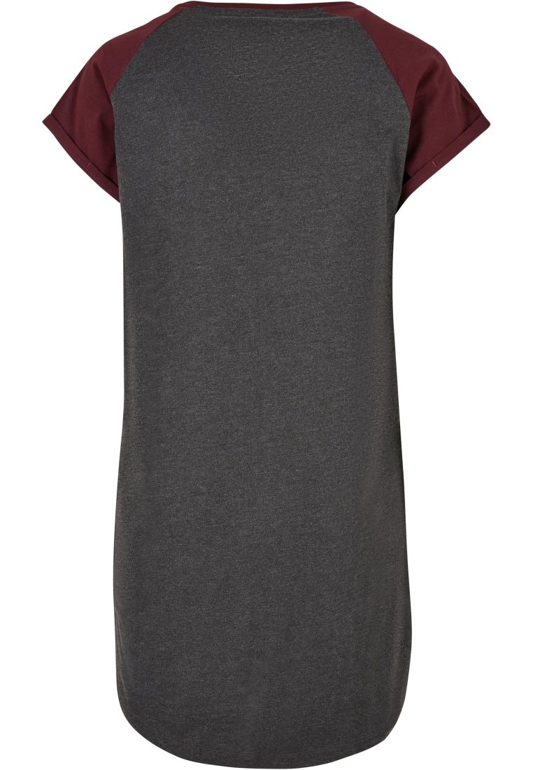 Ladies Contrast Raglan Tee Dress - Naisten Shortsit, Hameet ja Mekot - TTUTB5030 - 850