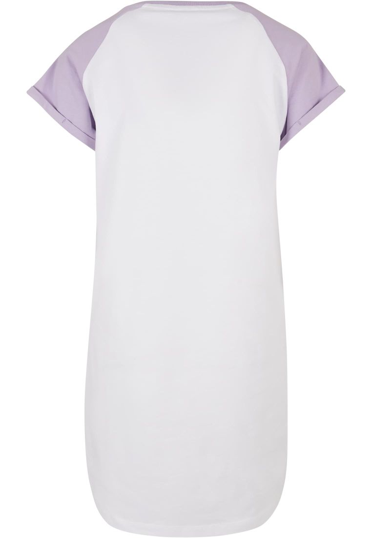 Ladies Contrast Raglan Tee Dress - Naisten Shortsit, Hameet ja Mekot - TTUTB5030 - 1120