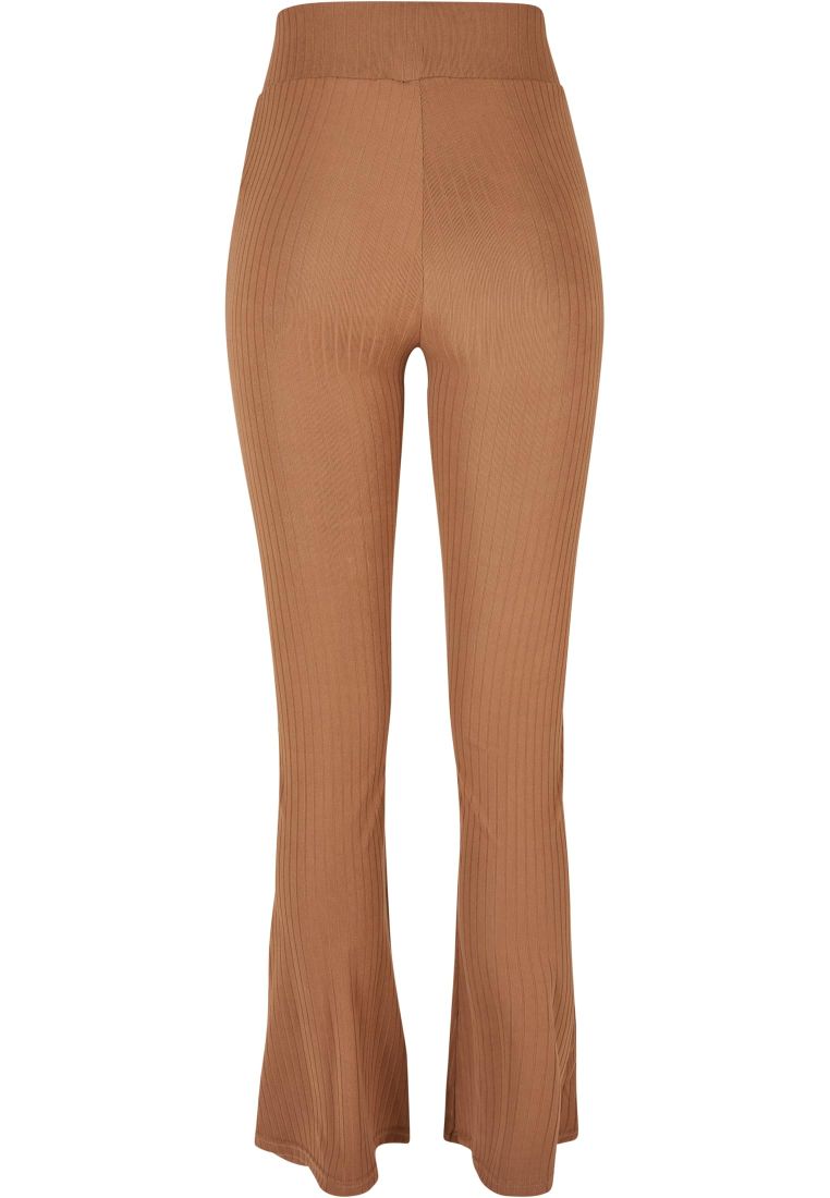 Ladies High Waist Rib Flared Leggings - Naisten Legginssit - TTUTB5031 - 311