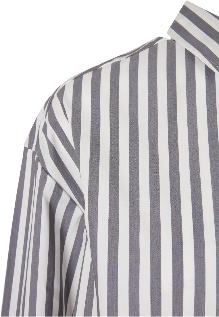 Ladies Oversized Stripe Shirt - Ladies Collar Shirts - TTUTB5041 - 312