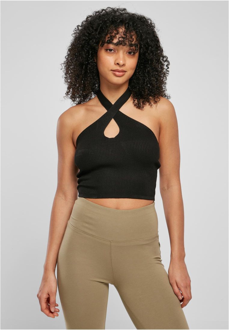 【Eaphi】RIB KNIT BUSTIER Eaphi】RIB KNIT BUSTIER Rib knit top White For Women | Maje