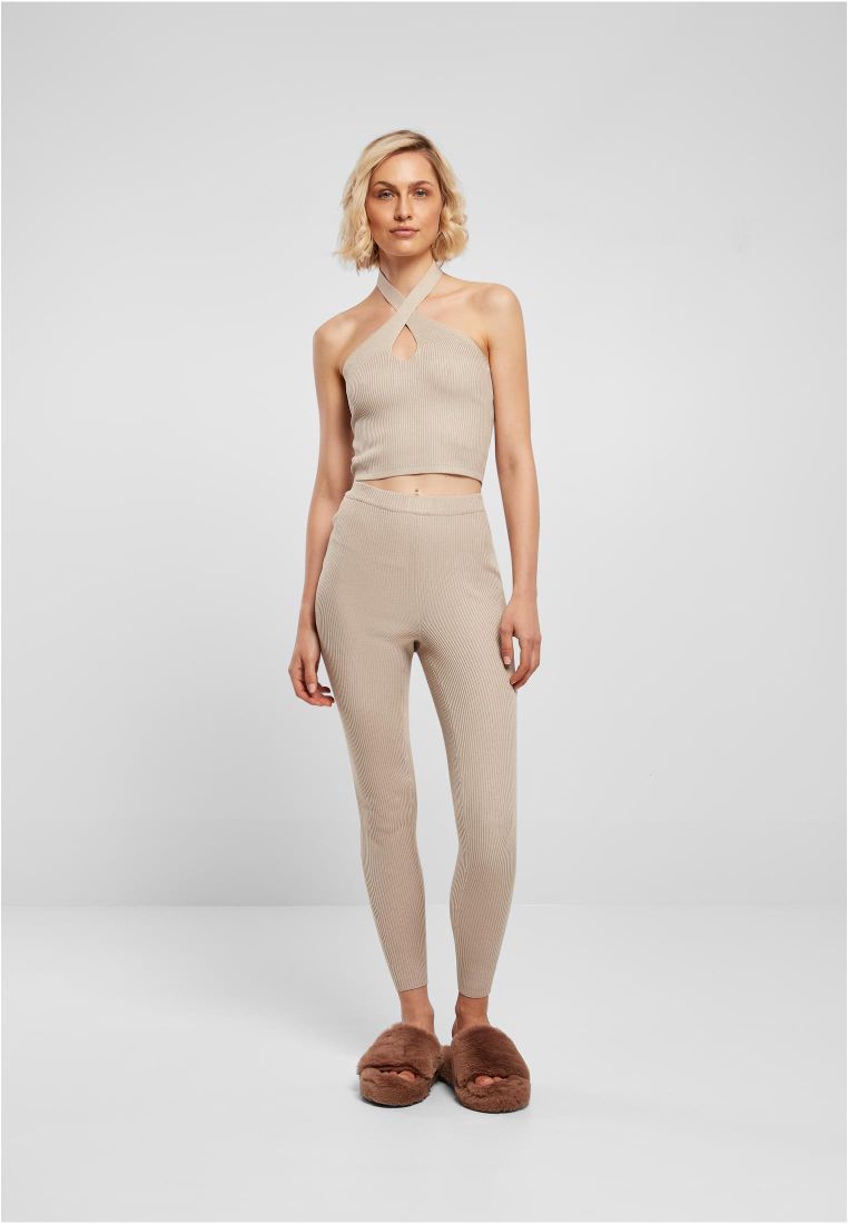 Ladies Rib Knit Leggings - Ladies Leggins - TTUTB5057 - 308