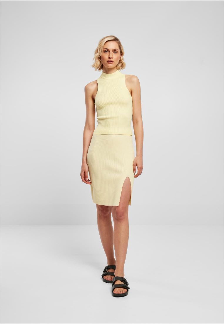 Ladies Short Rib Knit Turtleneck Top - Ladies T-Shirts and Tops - TTUTB5059 - 1118