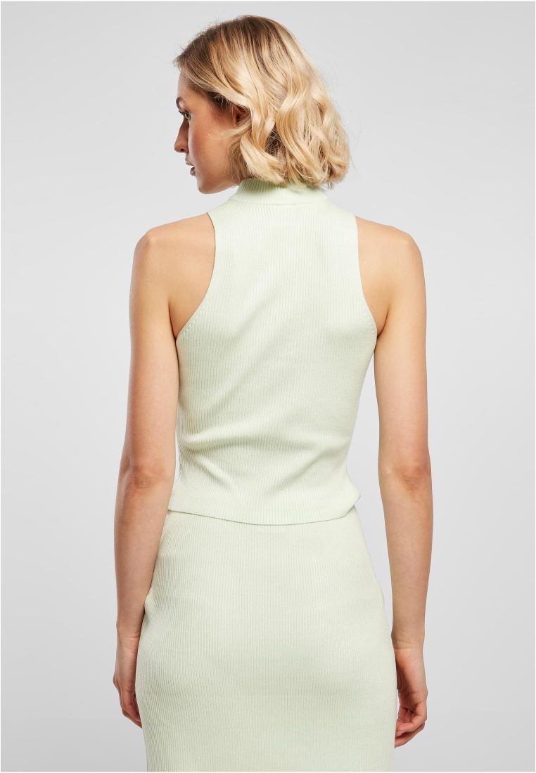 Ladies Short Rib Knit Turtleneck Top - Ladies T-Shirts and Tops - TTUTB5059 - 1386