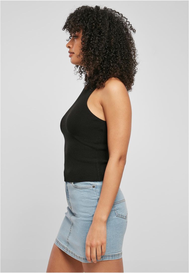 Ladies Short Rib Knit Turtleneck Top - Ladies T-Shirts and Tops - TTUTB5059 - 4