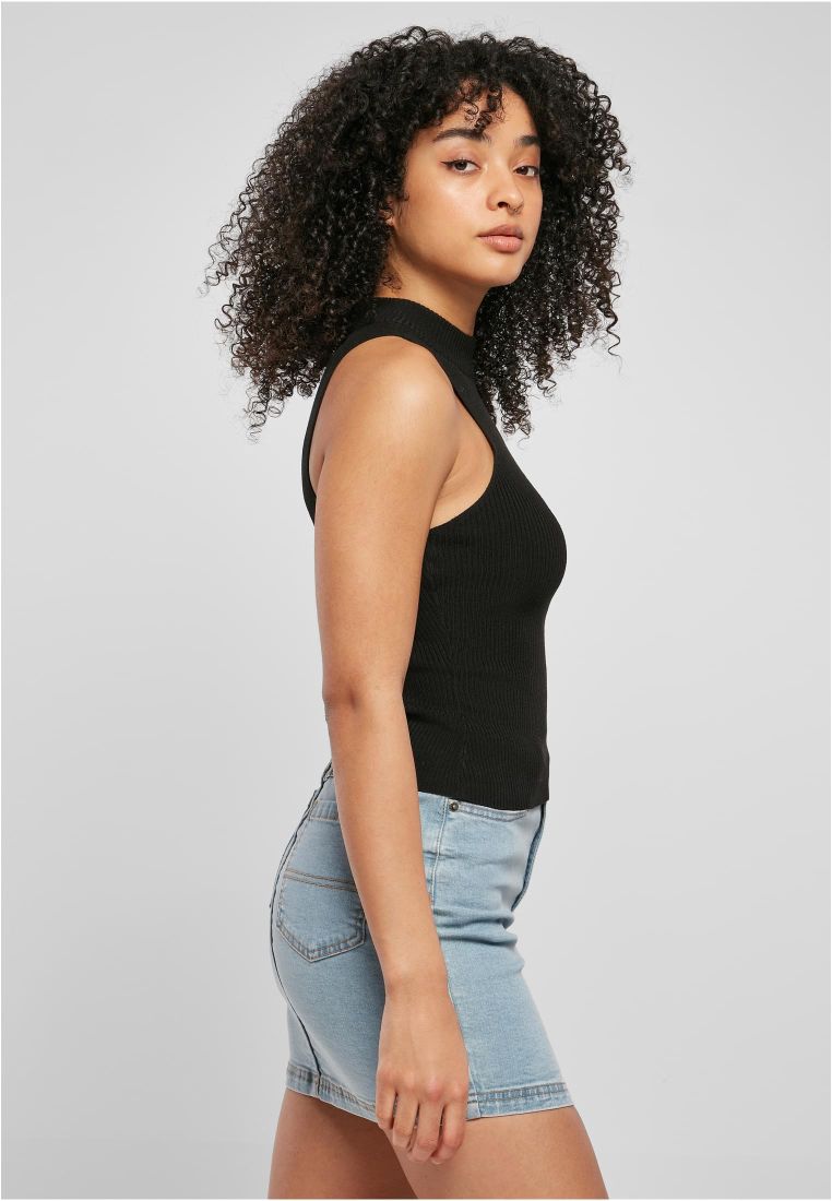 Ladies Short Rib Knit Turtleneck Top - Ladies T-Shirts and Tops - TTUTB5059 - 6