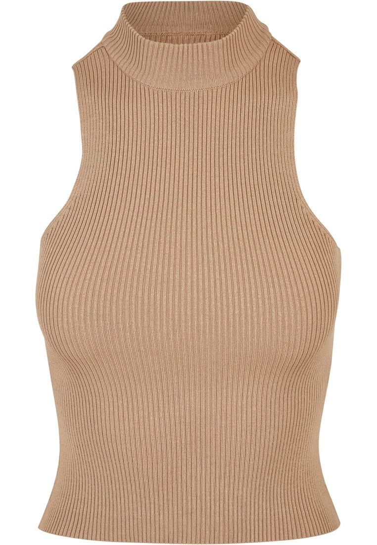 Ladies Short Rib Knit Turtleneck Top - Ladies T-Shirts and Tops - TTUTB5059 - 1652