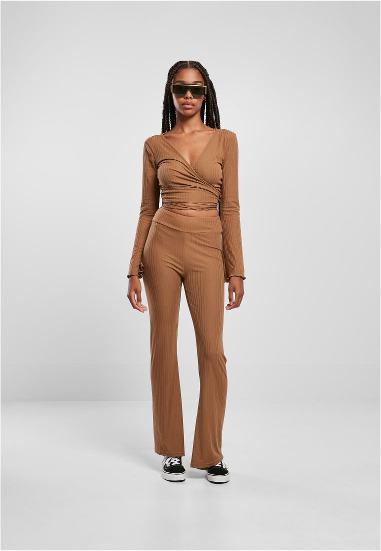 Ladies Cropped Rib Wrapped Longsleeve - Ladies Crewnecks and College Jackets - TTUTB5067 - 308