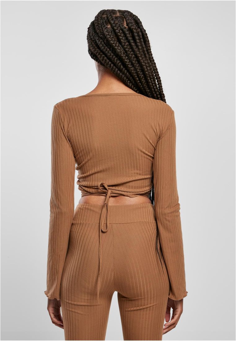 Ladies Cropped Rib Wrapped Longsleeve - Ladies Crewnecks and College Jackets - TTUTB5067 - 306