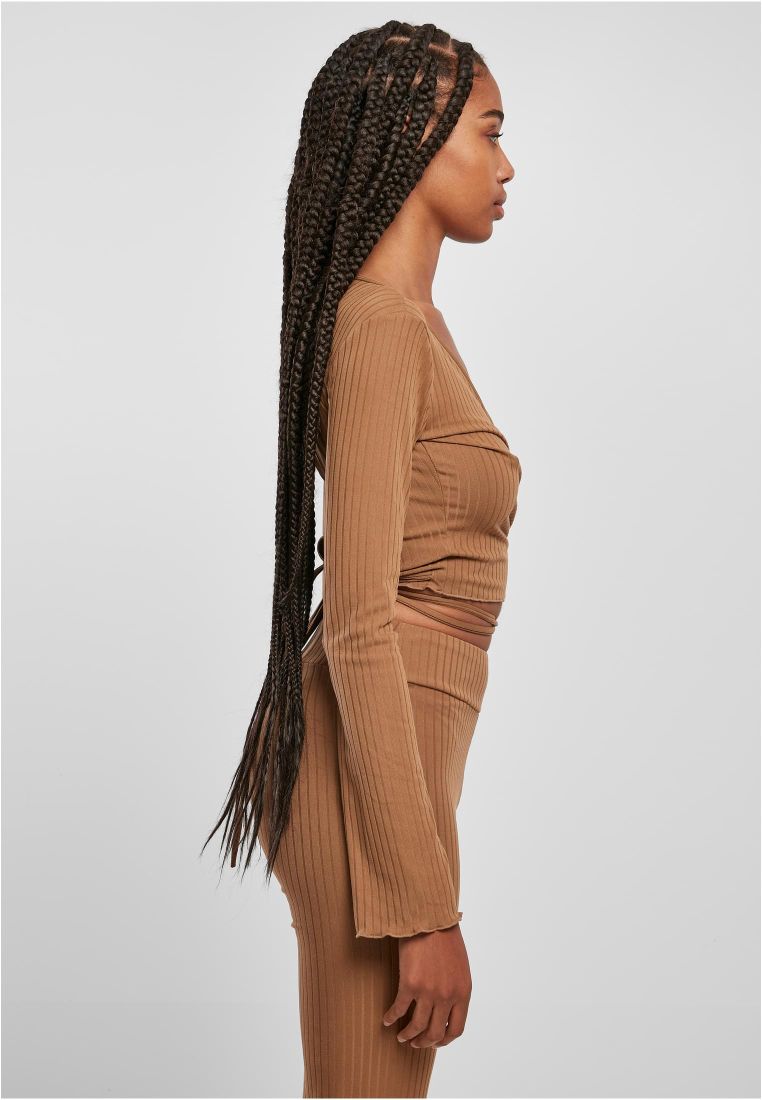 Ladies Cropped Rib Wrapped Longsleeve - Ladies Crewnecks and College Jackets - TTUTB5067 - 307