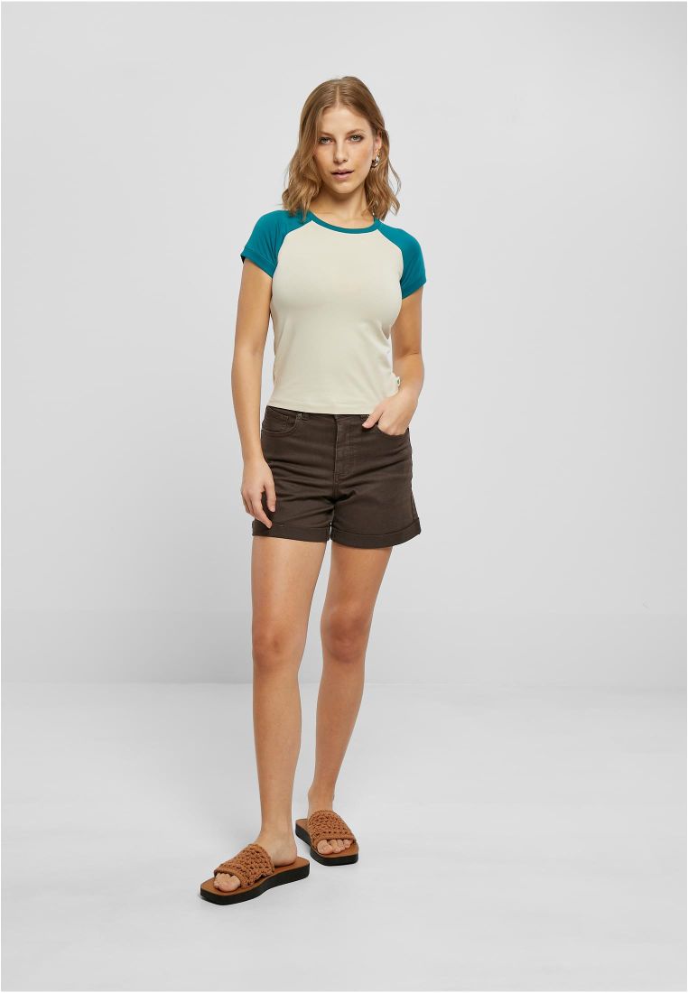 Ladies Organic Stretch Short Retro Baseb - Ladies T-Shirts and Tops - TTUTB5075 - 1418