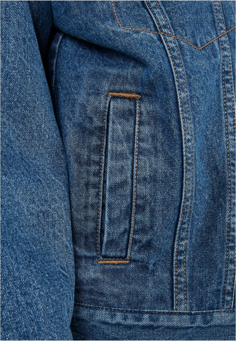 Ladies Oversized Sherpa Denim Jacket - Ladies Jackets - TTUTB5077 - 614