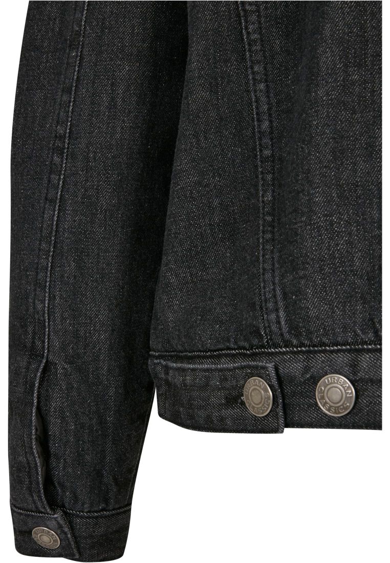 Ladies Oversized Sherpa Denim Jacket - Ladies Jackets - TTUTB5077 - 14