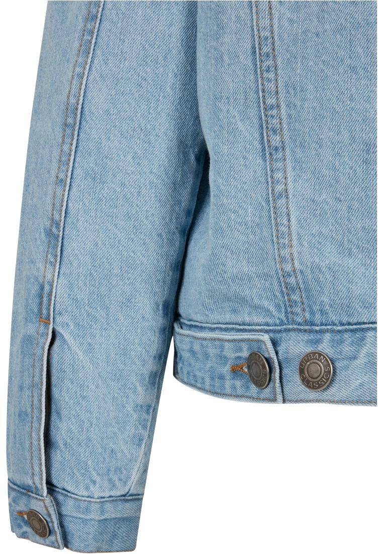 Ladies Oversized Sherpa Denim Jacket - Ladies Jackets - TTUTB5077 - 345