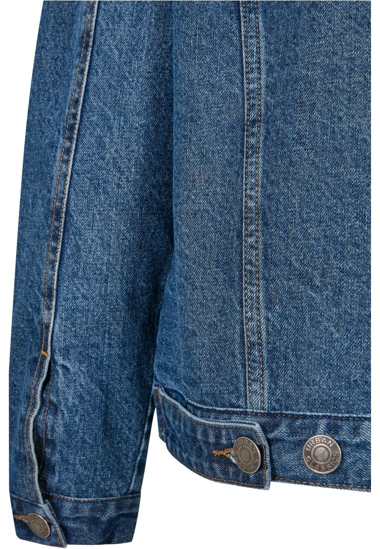 Ladies Oversized Sherpa Denim Jacket - Ladies Jackets - TTUTB5077 - 615