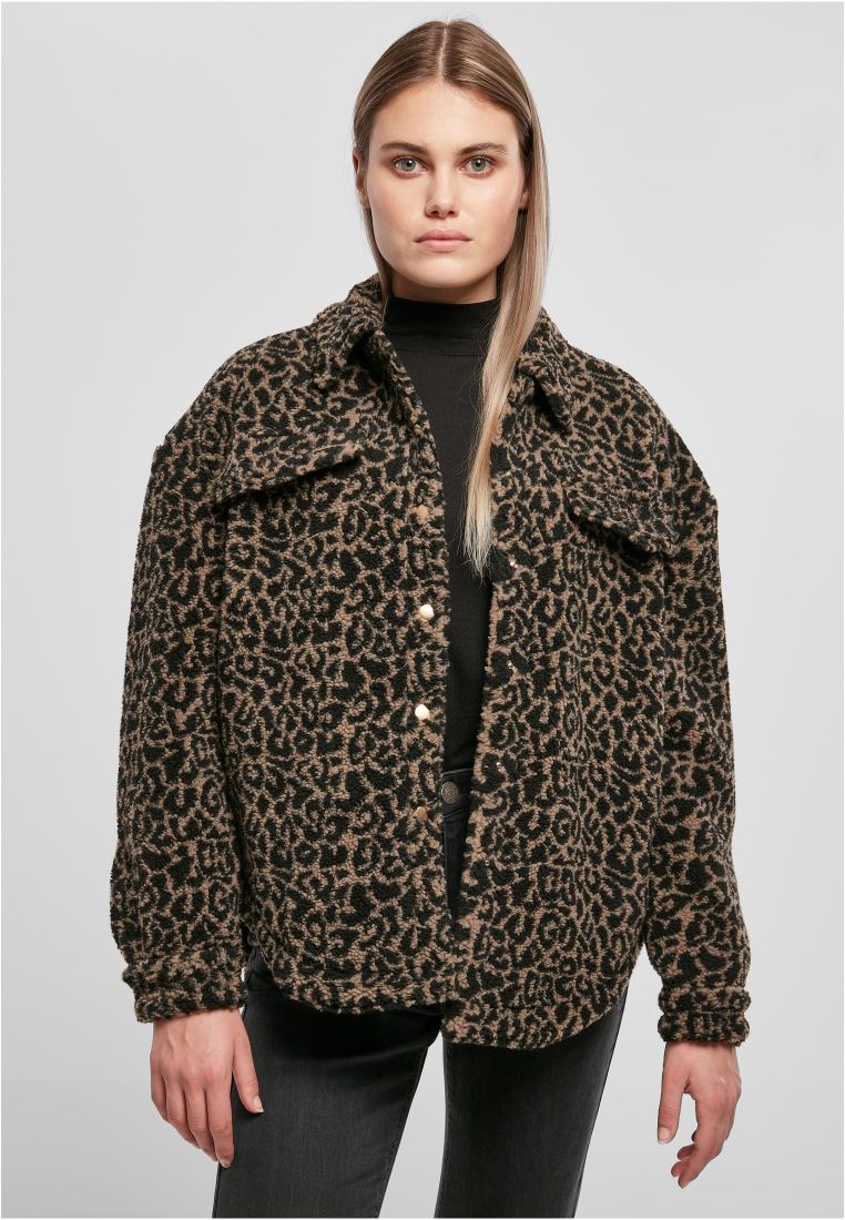 Ladies AOP Sherpa Overshirt - Ladies Jackets - TTUTB5078 - 1