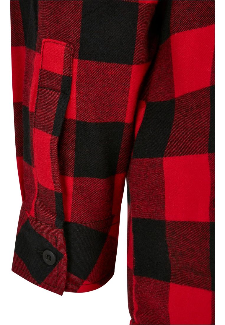 Ladies Oversized Check Flannel Shirt Dress - Naisten Shortsit, Hameet ja Mekot - TTUTB5087 - 14