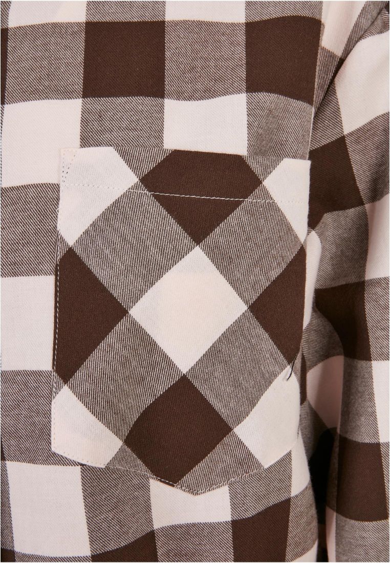 Ladies Oversized Check Flannel Shirt Dress - Naisten Shortsit, Hameet ja Mekot - TTUTB5087 - 319