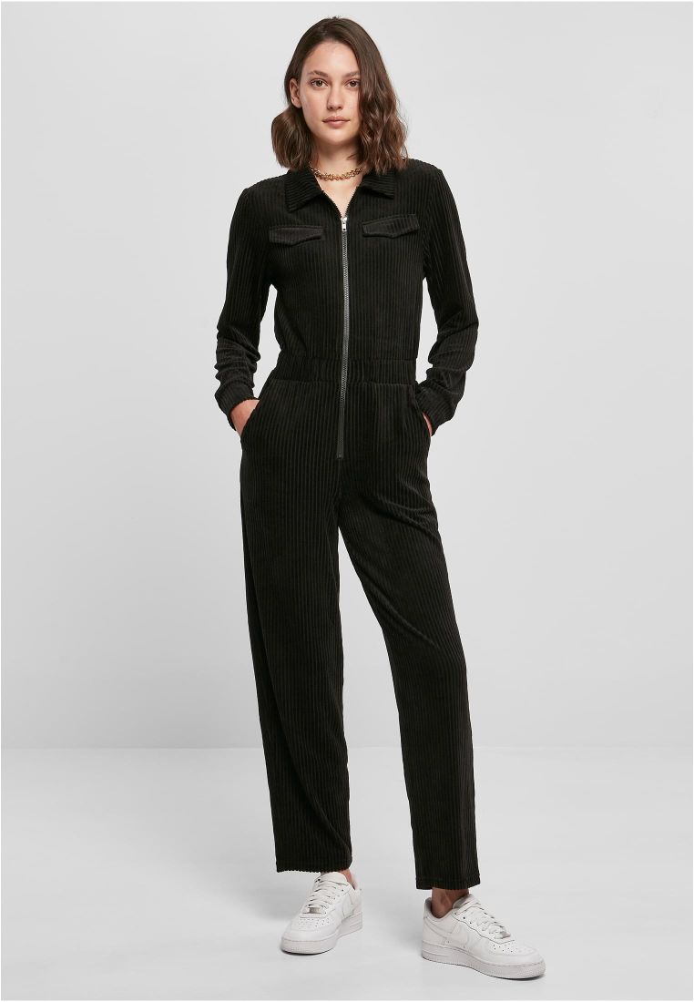 Ladies Velvet Rib Boiler Suit - Ladies Crewnecks and College Jackets - TTUTB5096 - 1