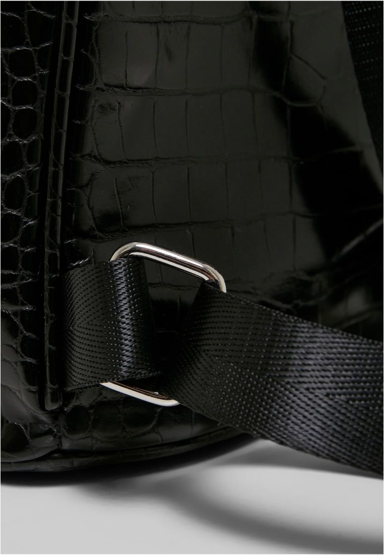 Croco Synthetic Leather Backpack