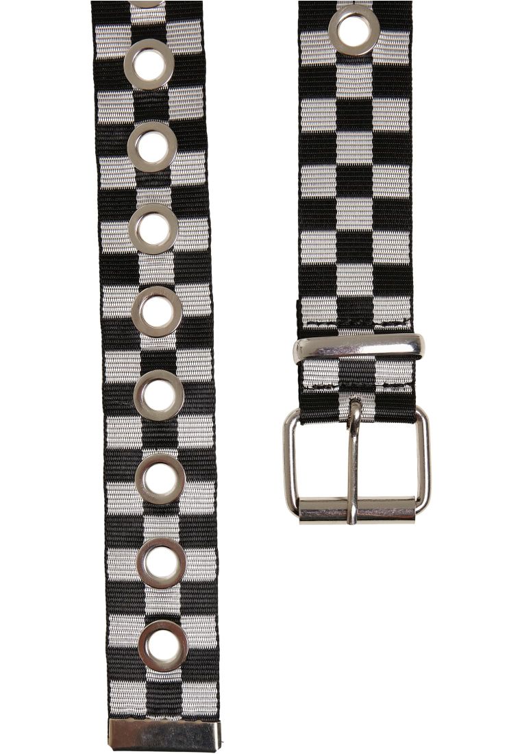 Checker Belt With Eyelets - Vyöt - TTUTB5138 - 35