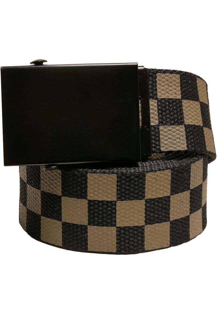 Check And Solid Canvas Belt 2-Pack - Vyöt - TTUTB5139 - 95