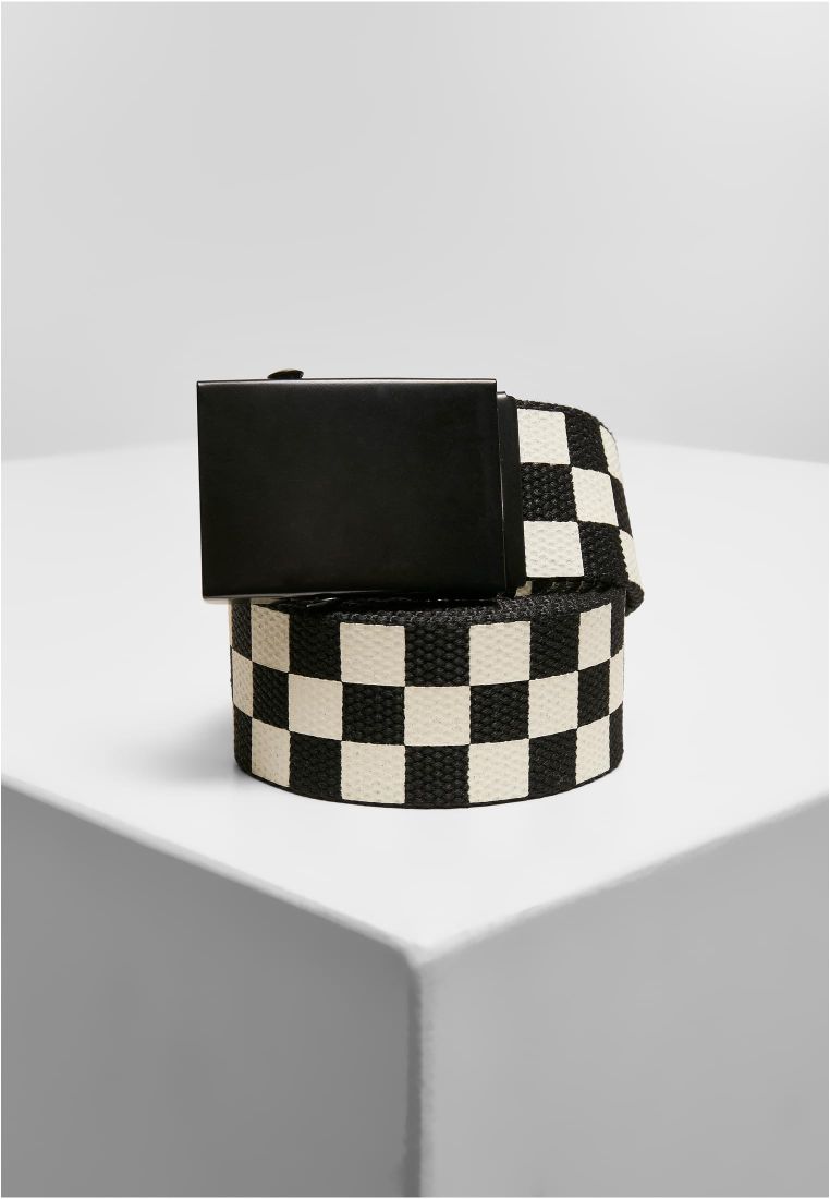 Check And Solid Canvas Belt 2-Pack - Vyöt - TTUTB5139 - 4