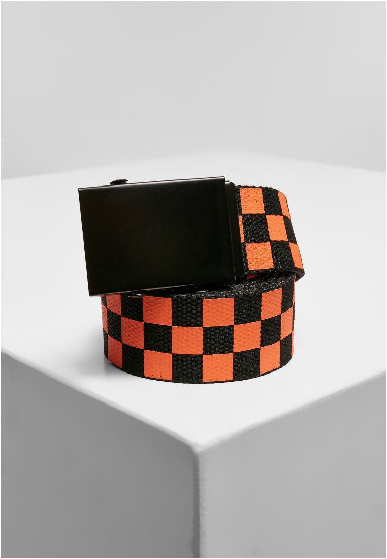 Check And Solid Canvas Belt 2-Pack - Vyöt - TTUTB5139 - 125